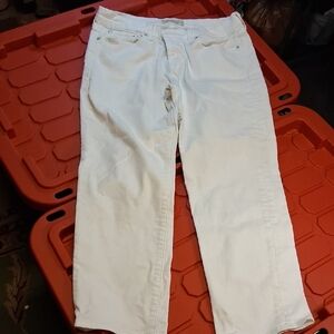 Lucky Brand White Sweet Crop  Denim Pants